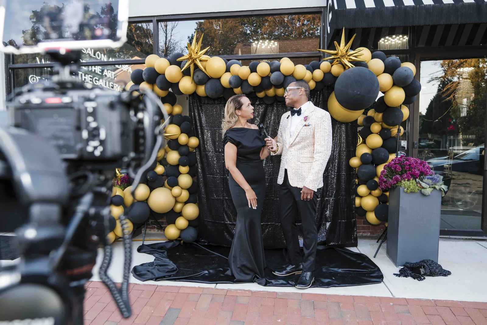 The step and repeat, BLM New Hampshire Gala