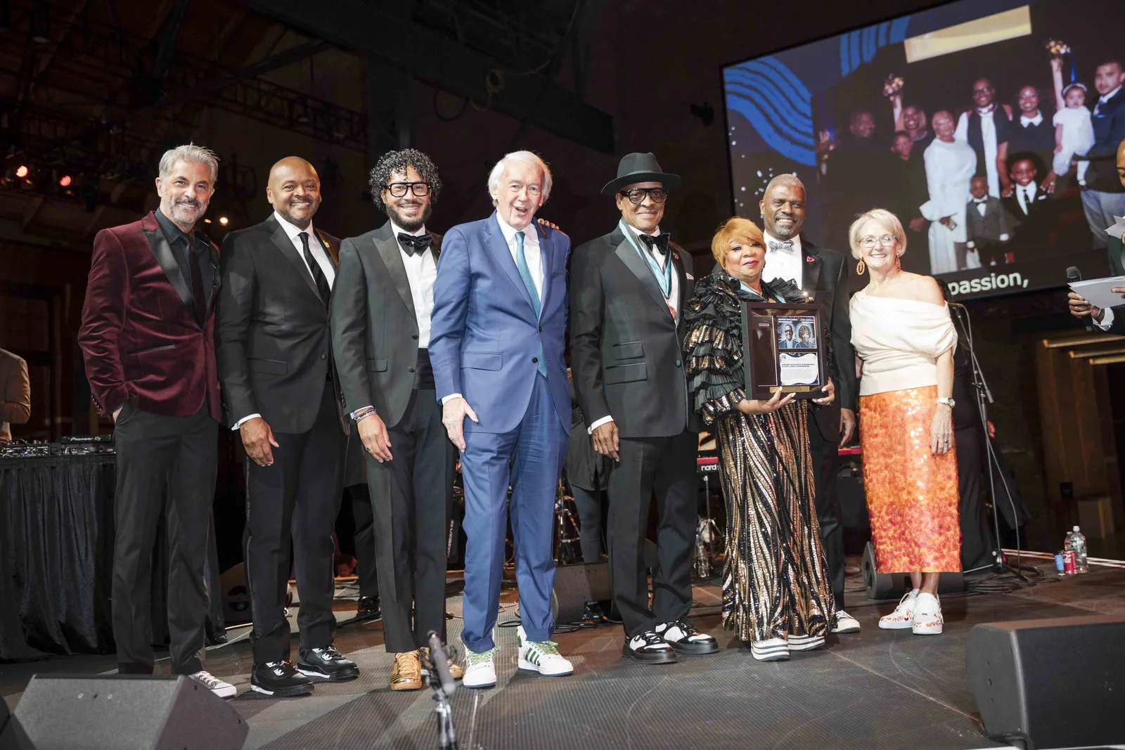 Honorees on stage, The Embrace Gala