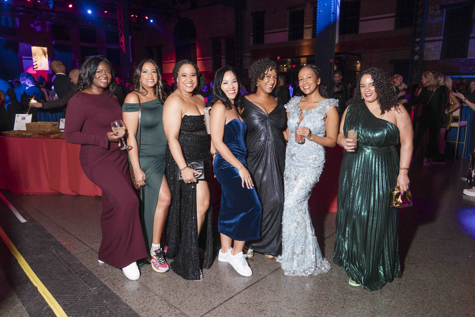 Guests in their gowns, The Embrace Gala