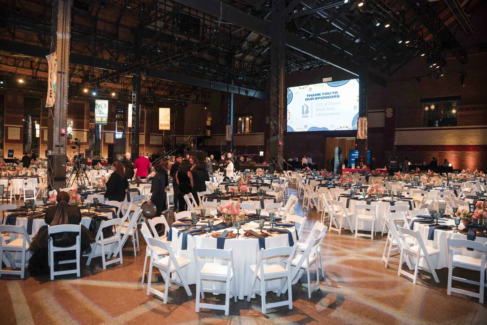 Ballroom set for The Embrace Gala in Boston