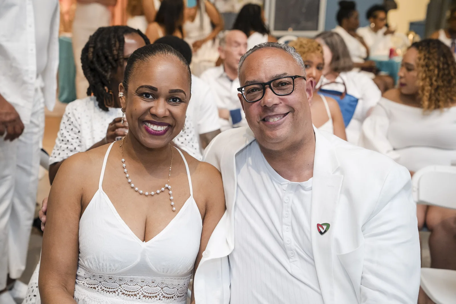 Guests in white, Embrace Ideas Festival