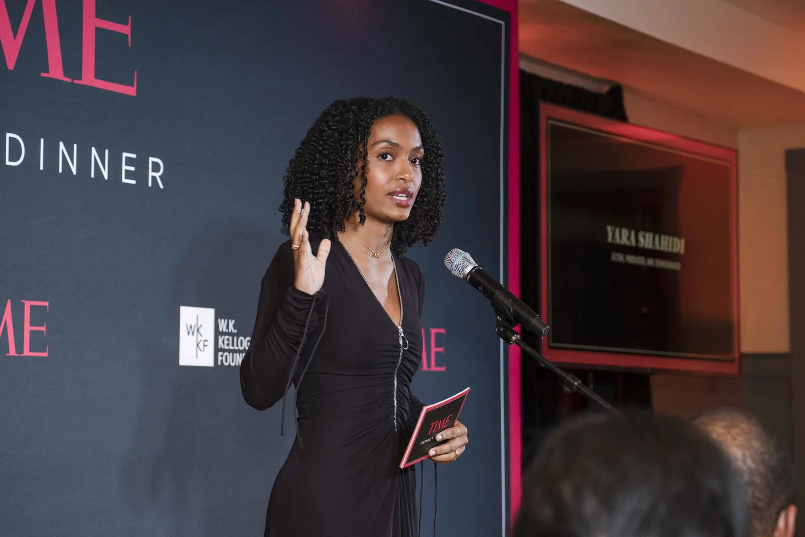 From the podium, TIME Impact Dinner